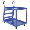 Vertical-Access Utility Carts with Lipped Metal Shelves