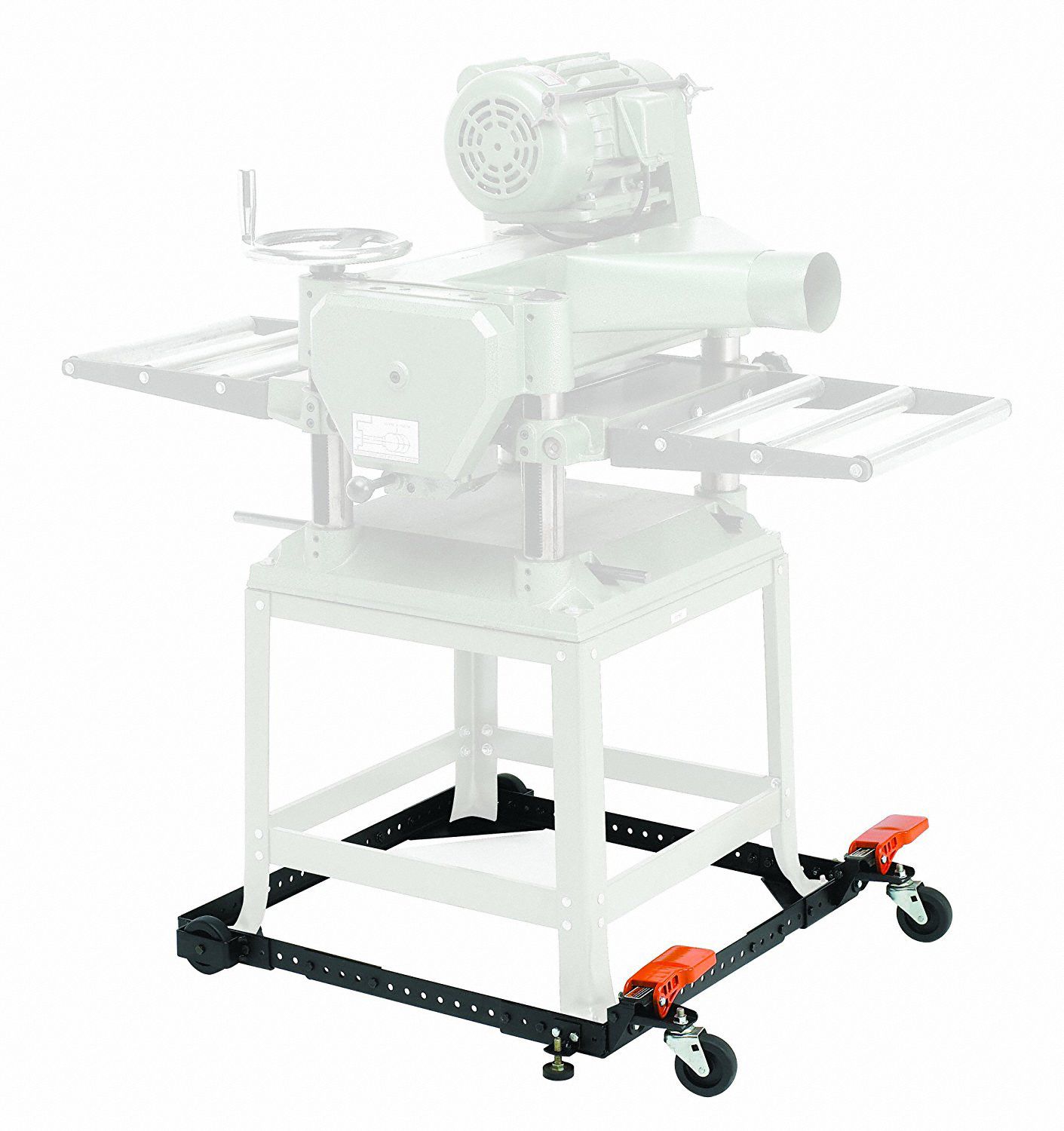 GRAINGER APPROVED LowProfile AdjustableSize OpenDeck Steel General Purpose Dolly Solid