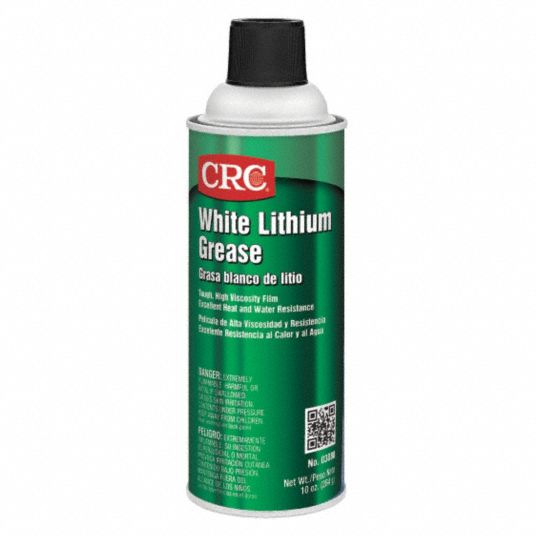 CRC White, Lithium, Multipurpose Grease, 10 oz, 2 NLGI Grade 4ZF09