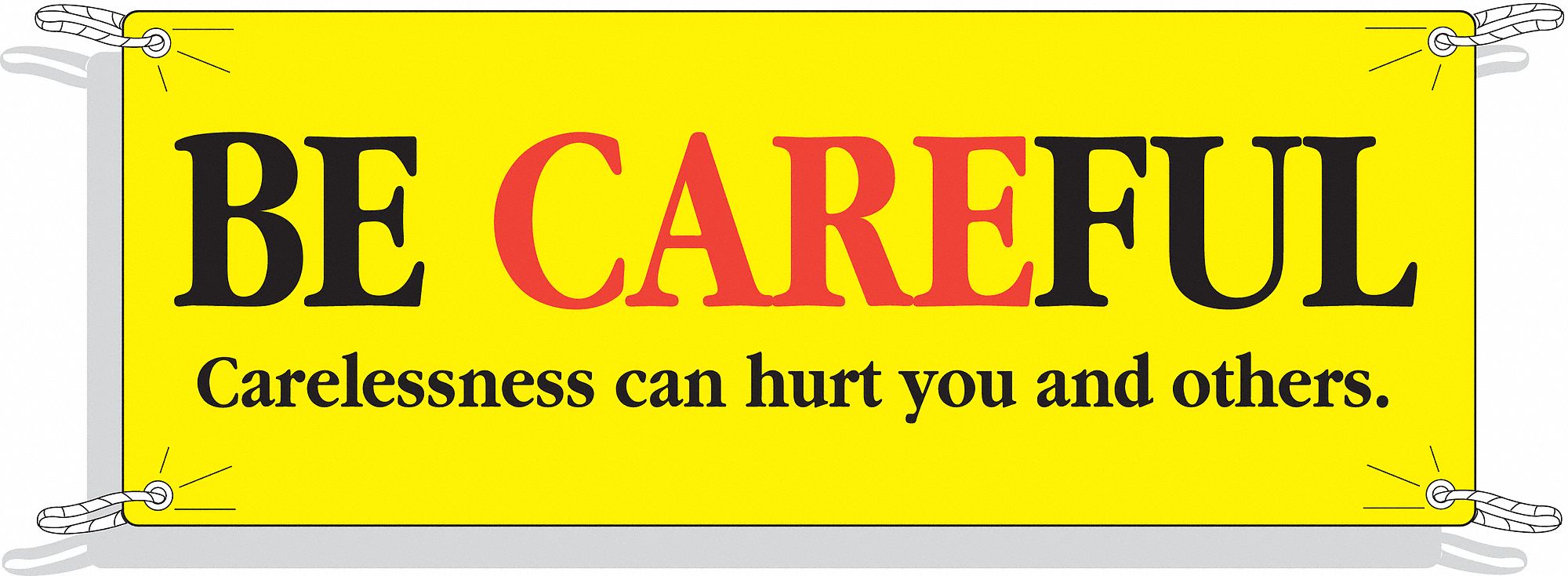 Banner: Polyethylene, 48 in x 120 in Nominal Sign Size, Indoor/Outdoor, 1 Printed Sides