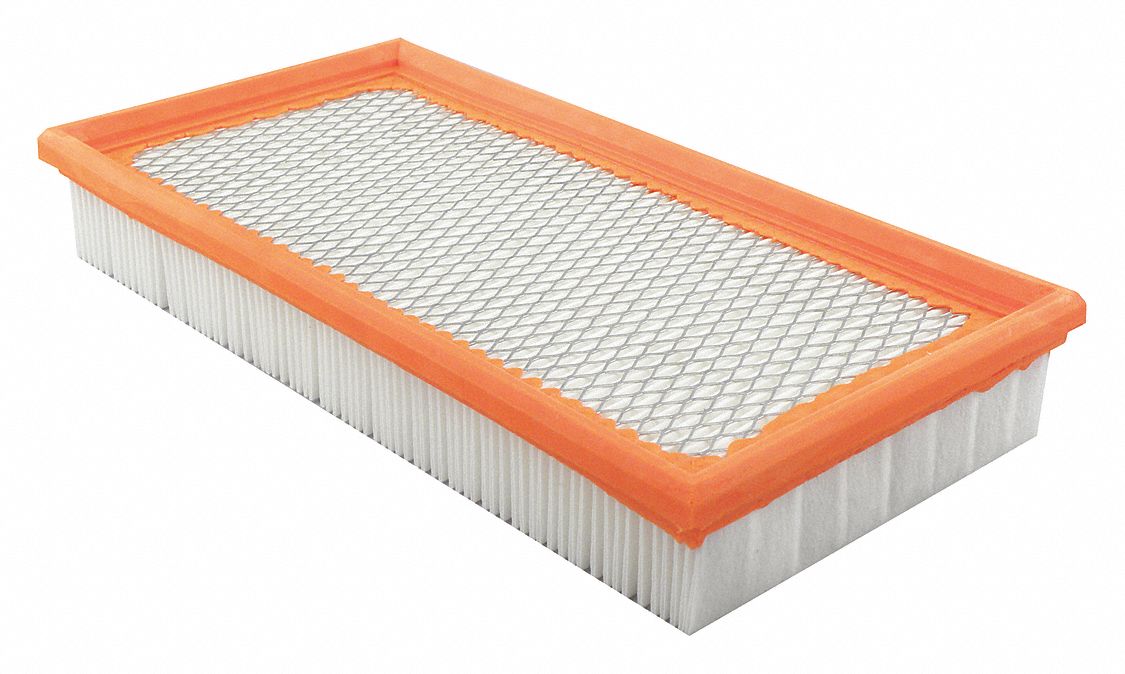 Automotive Air Filter: Panel, Engine, Rectangular, Panel, 10 3/4 in Overall Lg