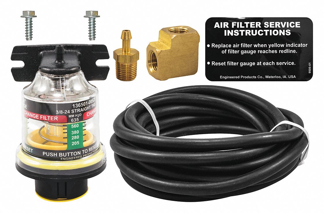 BALDWIN FILTERS, Air Filter, Restriction Gauge, Air Filter Restriction