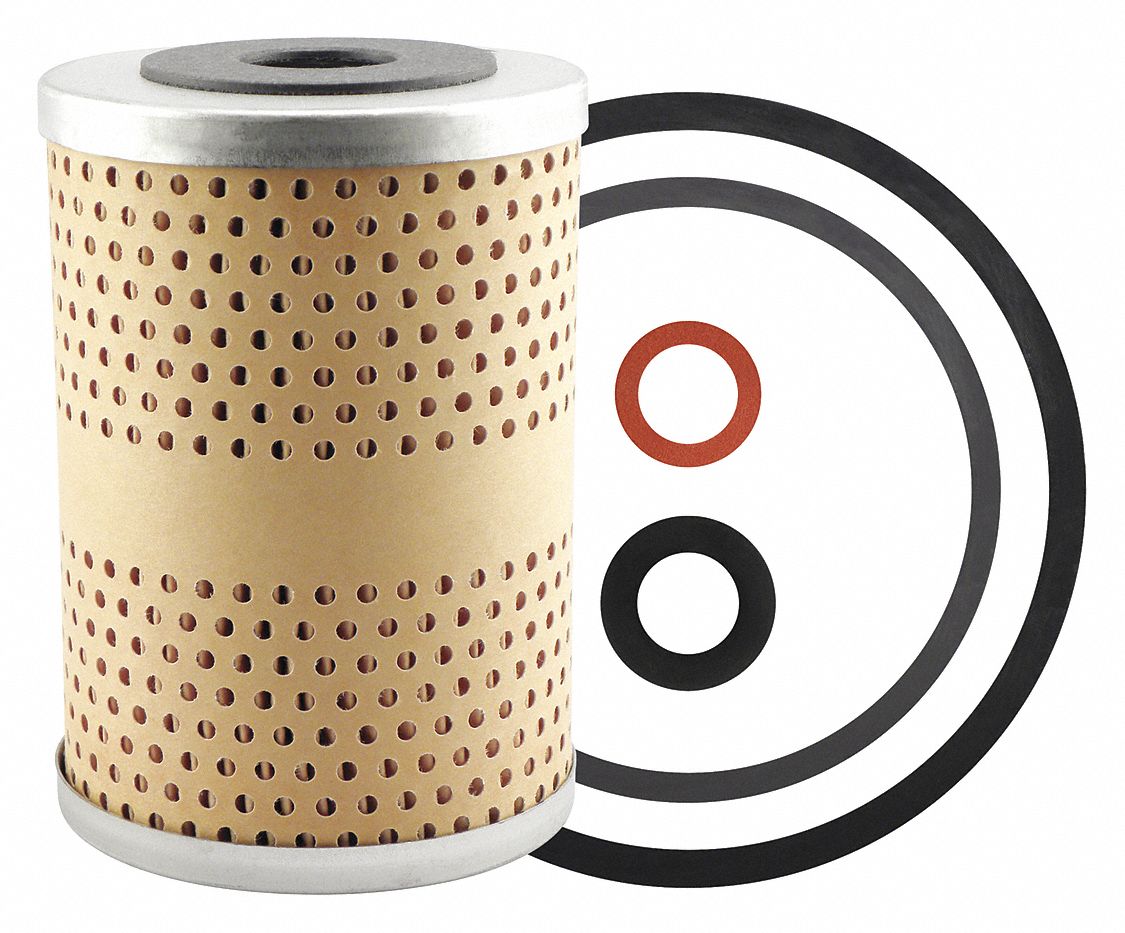 Oil Filter Element: P184, 4 7/8 in Overall Ht, 3 5/16 in Outside Dia, Oil, Cellulose