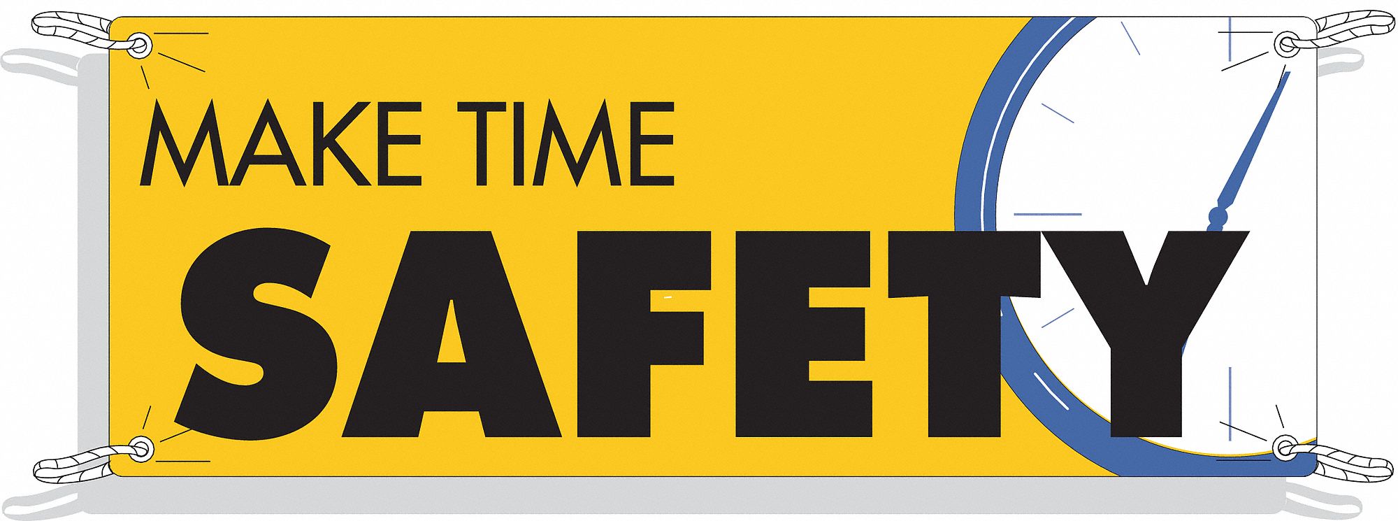 Banner: Polyethylene, 48 in x 120 in Nominal Sign Size, Indoor/Outdoor, 1 Printed Sides