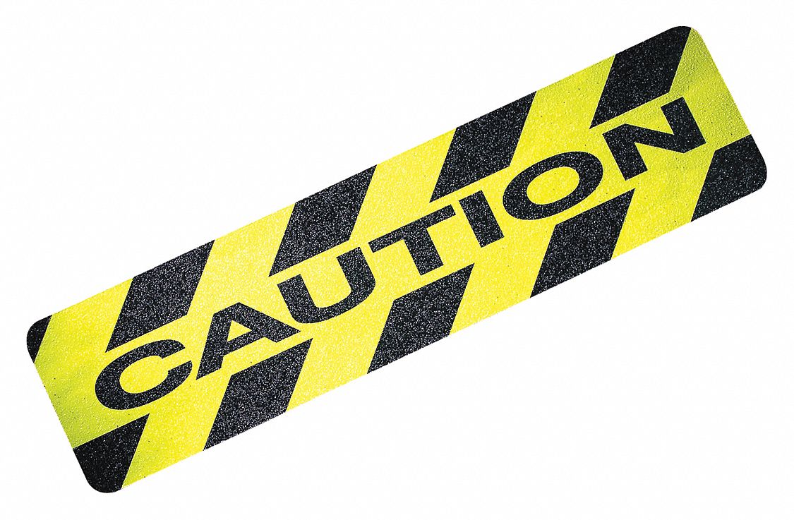4ZH08 - Anti-Slip Cleat Caution Blk/Yellow PK24