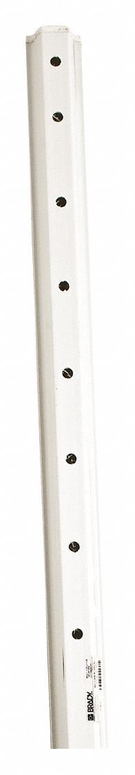 SIGN POST, U-CHANNEL SIGN POST, ALUMINUM/COMPOSITE, 96 IN SIGN POST L, 3.5 LB/FT SIGN POST LB./FT.