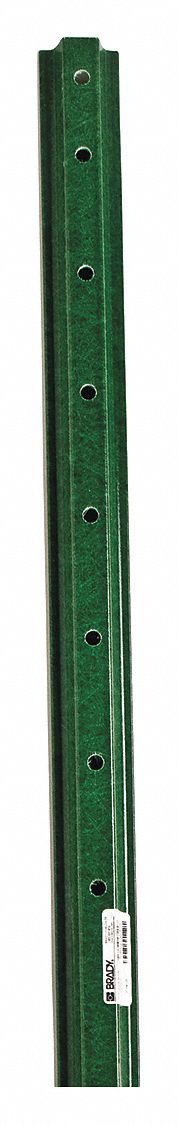 SIGN POST, U-CHANNEL SIGN POST, ALUMINUM/COMPOSITE, 96 IN SIGN POST L, 3.5 LB/FT SIGN POST LB./FT.