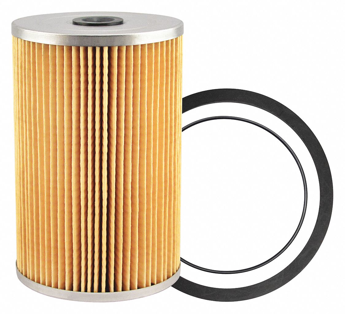 Fuel Filter: Cartridge, 3 5/8 in Outside Dia, 9/16 in Inside Dia, Diesel Fuel