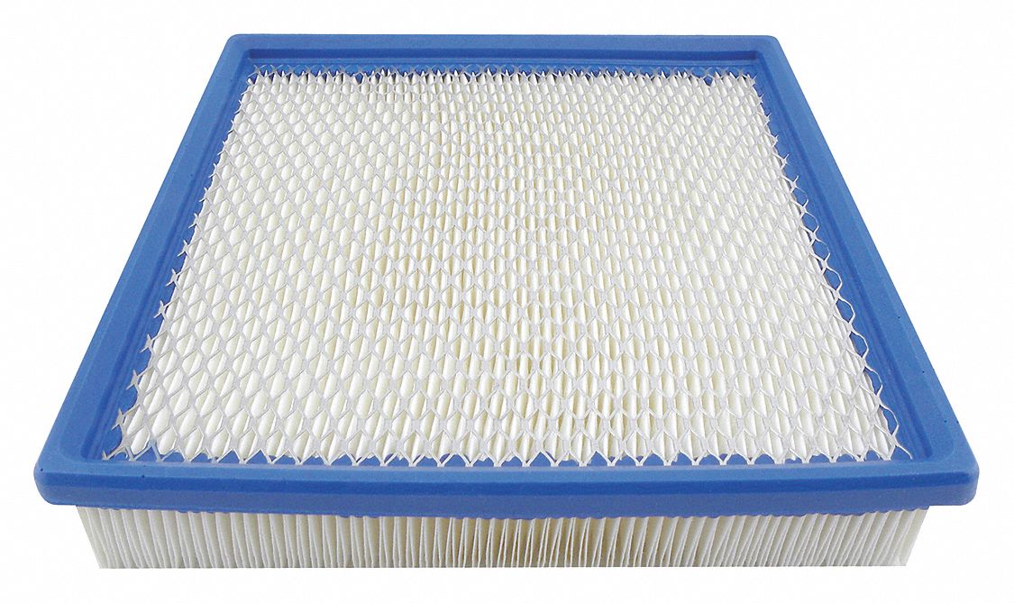 Automotive Air Filter: Panel, Engine, Square, Panel, 8 1/2 in Overall Lg, Clark