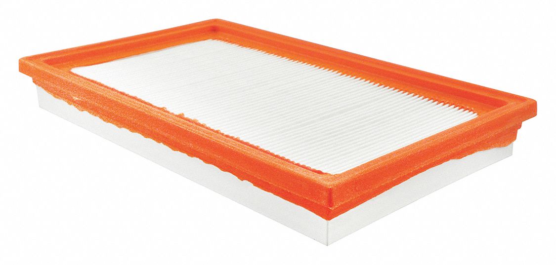 Automotive Air Filter: Panel, Engine, Rectangular, Panel, 11 1/16 in Overall Lg