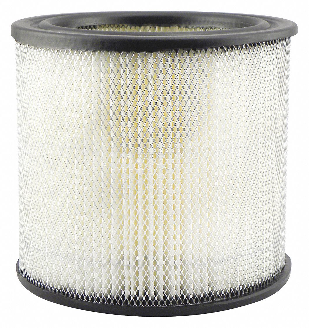 Automotive Air Filter: Round-Oval, Engine, Round, Axial Seal, 4 15/16 in Overall Ht