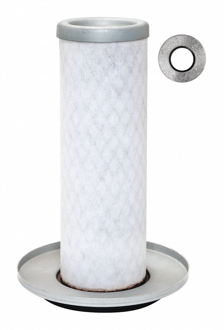 Automotive Air Filter: Round-Oval, Engine, Round, Axial Seal, 2 3/8 in Outside Dia