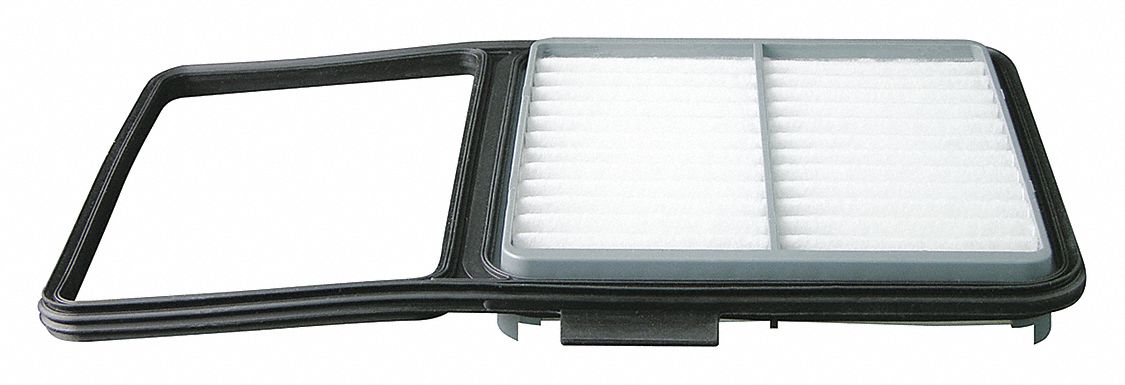 Automotive Air Filter: Panel, Engine, Rectangular, Panel, 11 11/32 in Overall Lg