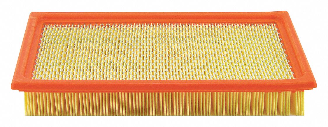 Automotive Air Filter: Panel, Engine, Rectangular, Panel, 11 31/32 in Overall Lg
