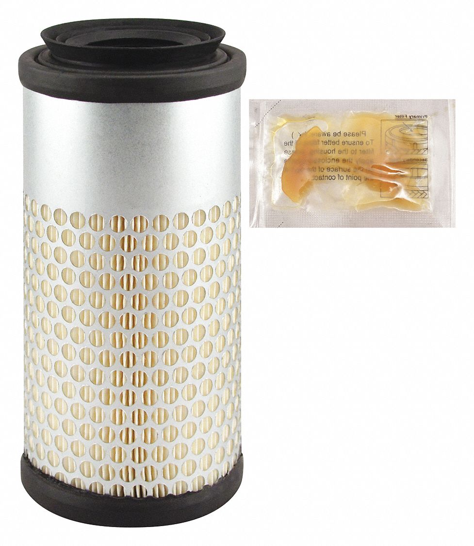 Automotive Air Filter: Round-Oval, Engine, Round, Axial Seal, 6 15/16 in Overall Ht