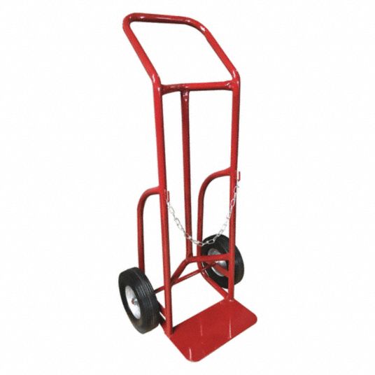 1 Cylinder Capacity, 500 lb Load Capacity, Standard Cylinder Hand Truck -  2MPV2