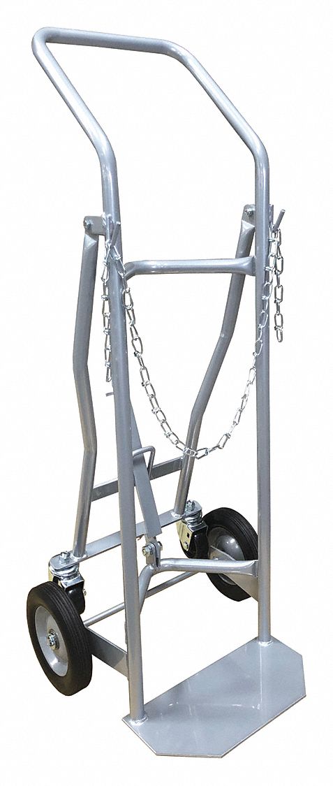 MEDICAL CYLINDER CART, 48 IN X 19½ IN X 16⅞, CHAIN