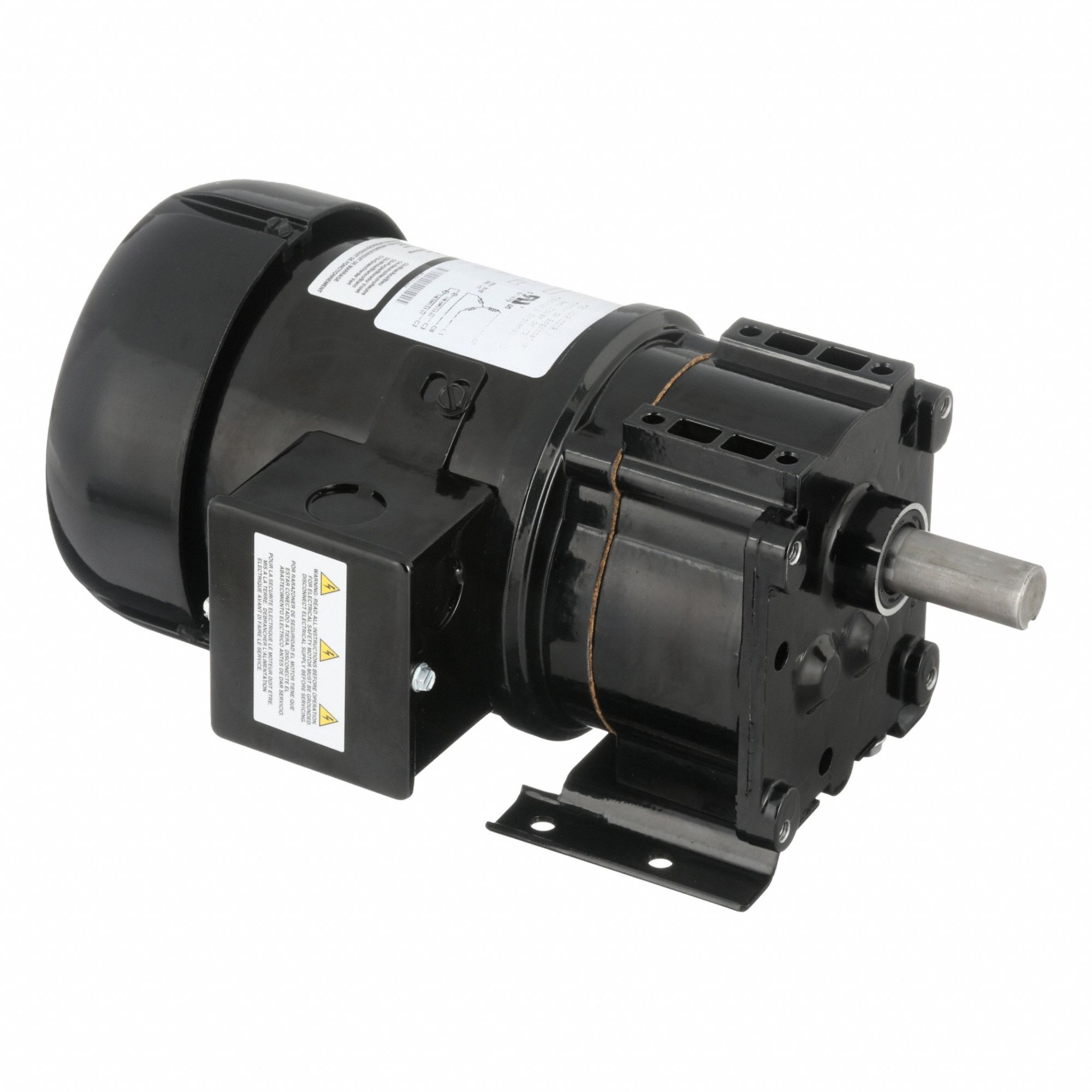 AC Gearmotor: Parallel, Single Output Shaft, 3-Phase, TEFC, 155 RPM, 91.7 in-lb Max Torque