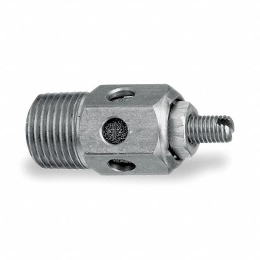 ARO Exhaust Port Flow Control 1/2 in NPT Valve Port Size, 0 to 250 psi, Screwdriver Adjustment