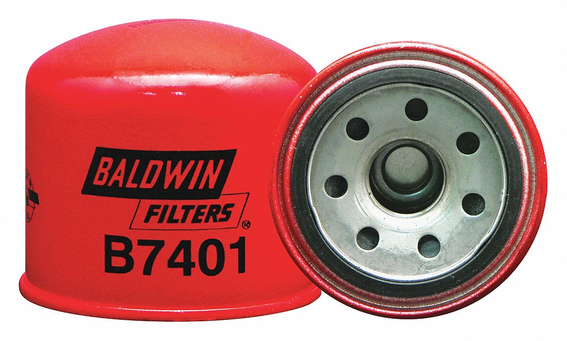 Oil Filter: B7401, M22-1.50 Thread Size, 2 13/16 in Overall Ht, Oil, Chrysler/Dodge