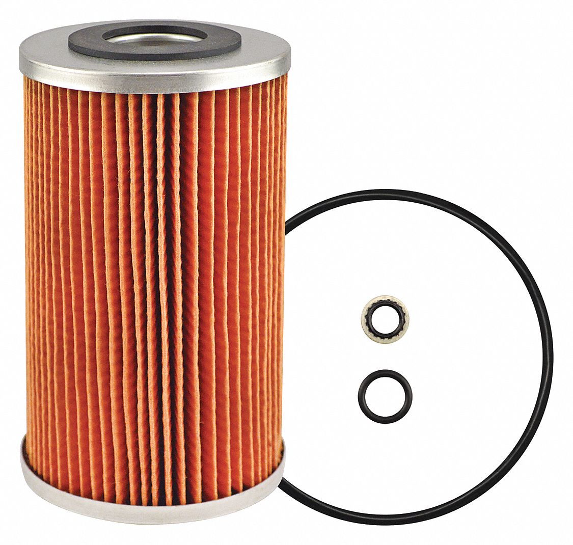 Hydraulic Filter: Hydraulic Fluid, Cartridge, 5/8 in Inside Dia, 6 1/8 in Overall Ht