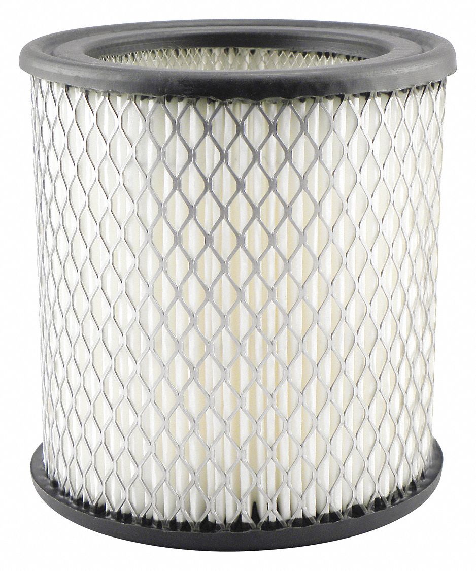 Automotive Air Filter: Round-Oval, Engine, Round, Axial Seal, 5 5/16 in Overall Ht