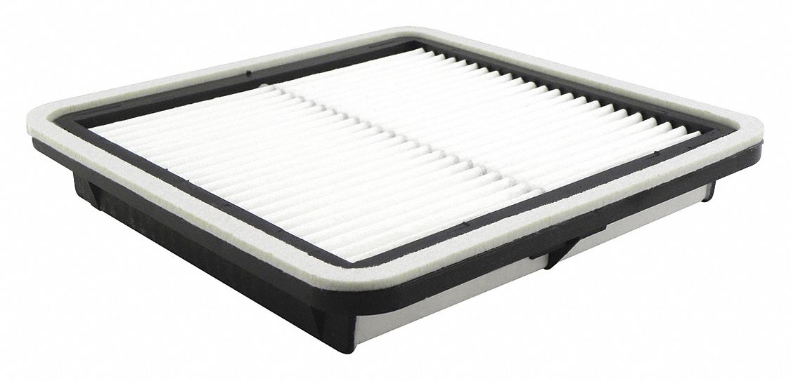 Automotive Air Filter: Panel, Engine, Rectangular, Panel, 8 11/16 in Overall Lg