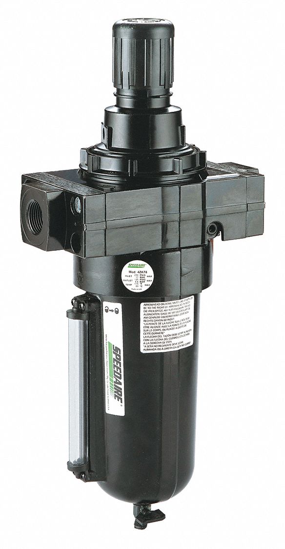SPEEDAIRE FilterRegulator 3/4 in NPT, 509 cfm, 40 micron, 5 psi to