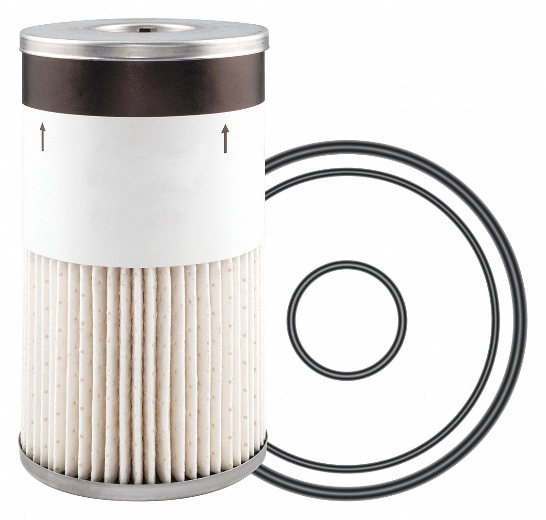 Fuel Filter: Cartridge, 3 13/16 in Outside Dia, 11/16 in Inside Dia, Diesel Fuel