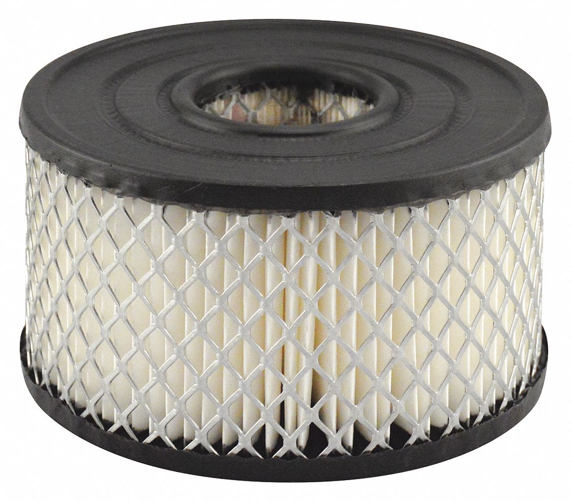 Automotive Air Filter: Round-Oval, Engine, Round, 5 11/16 in Outside Dia - Bottom