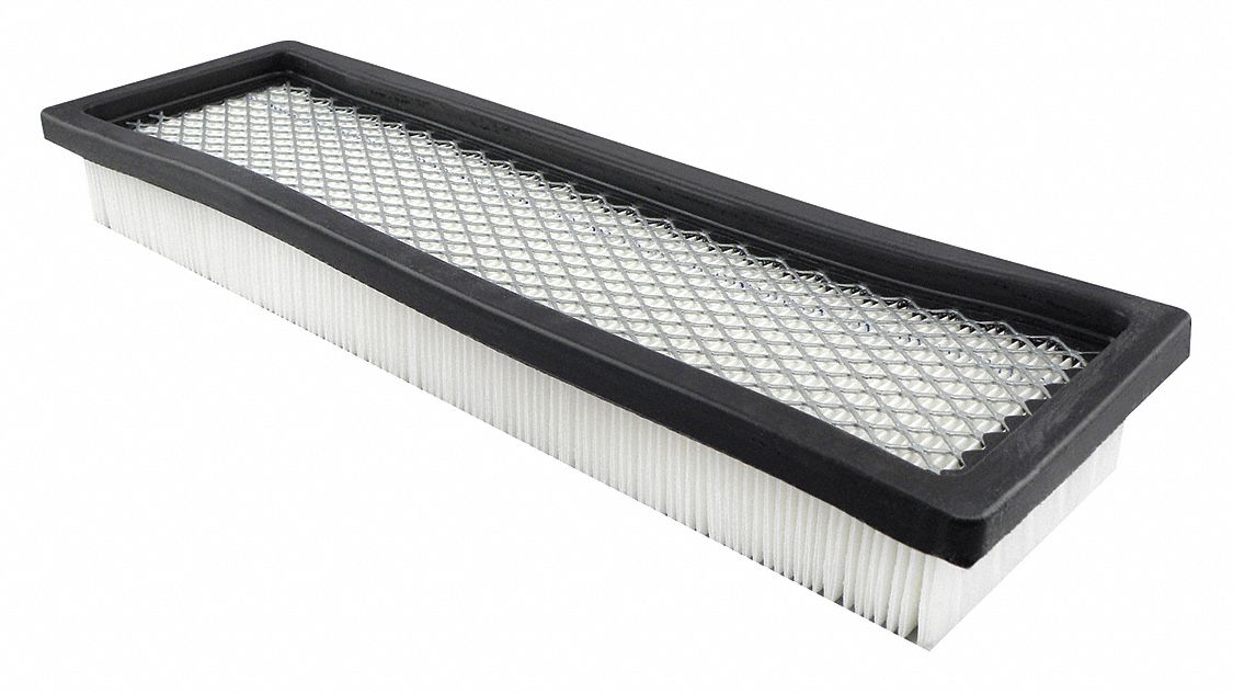 Automotive Air Filter: Panel, Engine, Rectangular, Panel, 13 3/4 in Overall Lg, GM