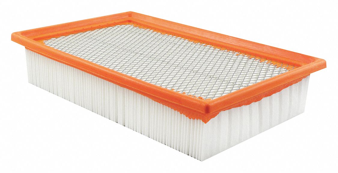 Automotive Air Filter: Panel, Engine, Rectangular, Panel, 11 1/2 in Overall Lg