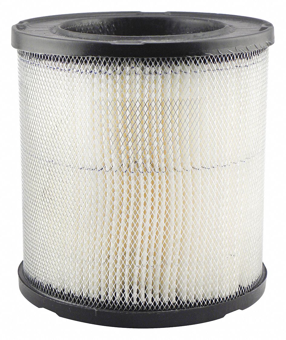 Automotive Air Filter: Round-Oval, Engine, Round, Axial Seal, 6 in Overall Ht, GM