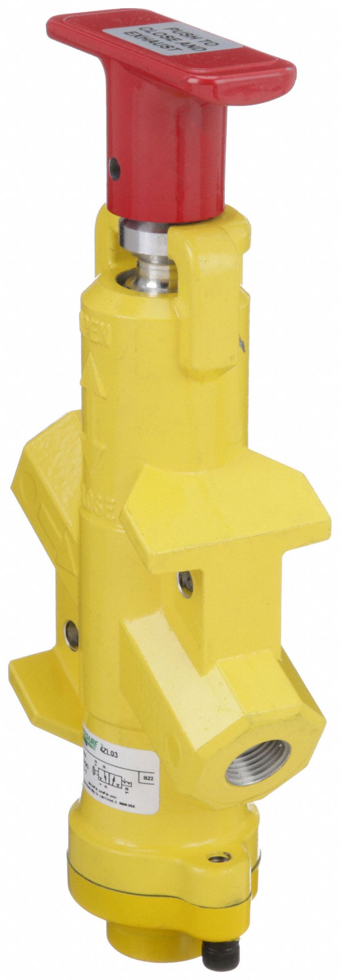 SPEEDAIRE Air Line Lockout Valve 3/8 in NPT, 3/8 in NPT Outlet Size