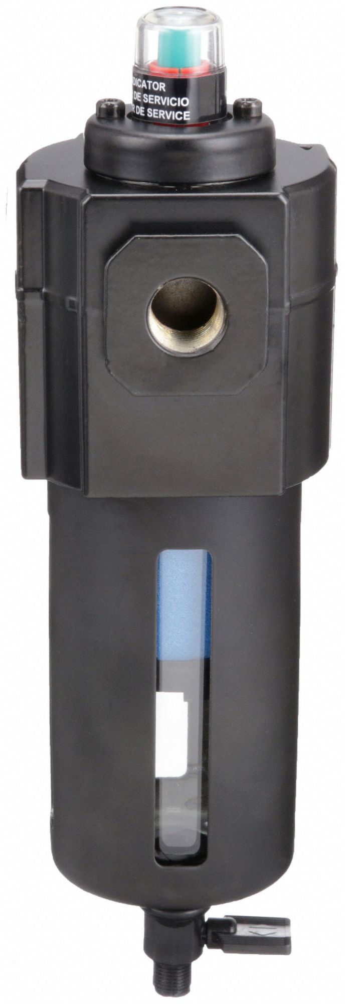 Pneumatic Oil Filter: Coalescing, 3/8 in NPT, 0.01 micron, 20 cfm, 150 psi Max Op Pressure