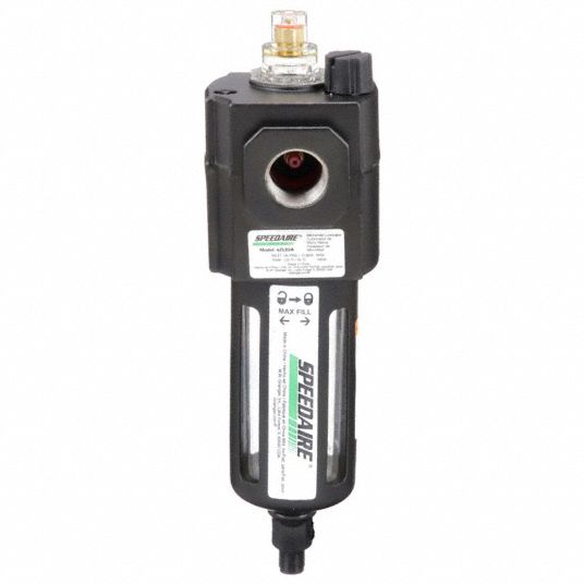 SPEEDAIRE Compressed Air Lubricator: Micro Mist, 1/2 in NPT, 95 cfm, 150  psi Max Op Pressure