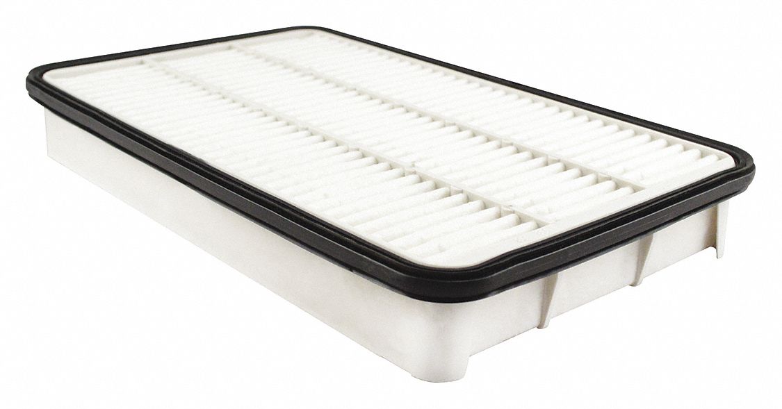 Automotive Air Filter: Panel, Engine, Rectangular, Panel, 12 3/16 in Overall Lg