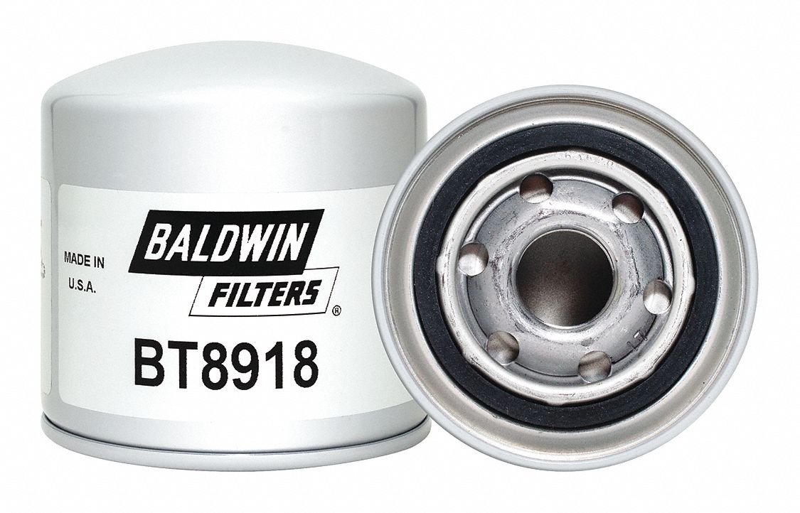 Hydraulic Filter: Hydraulic Fluid, 1-12 Thread Size, Spin-On, 3 11/16 in Outside Dia