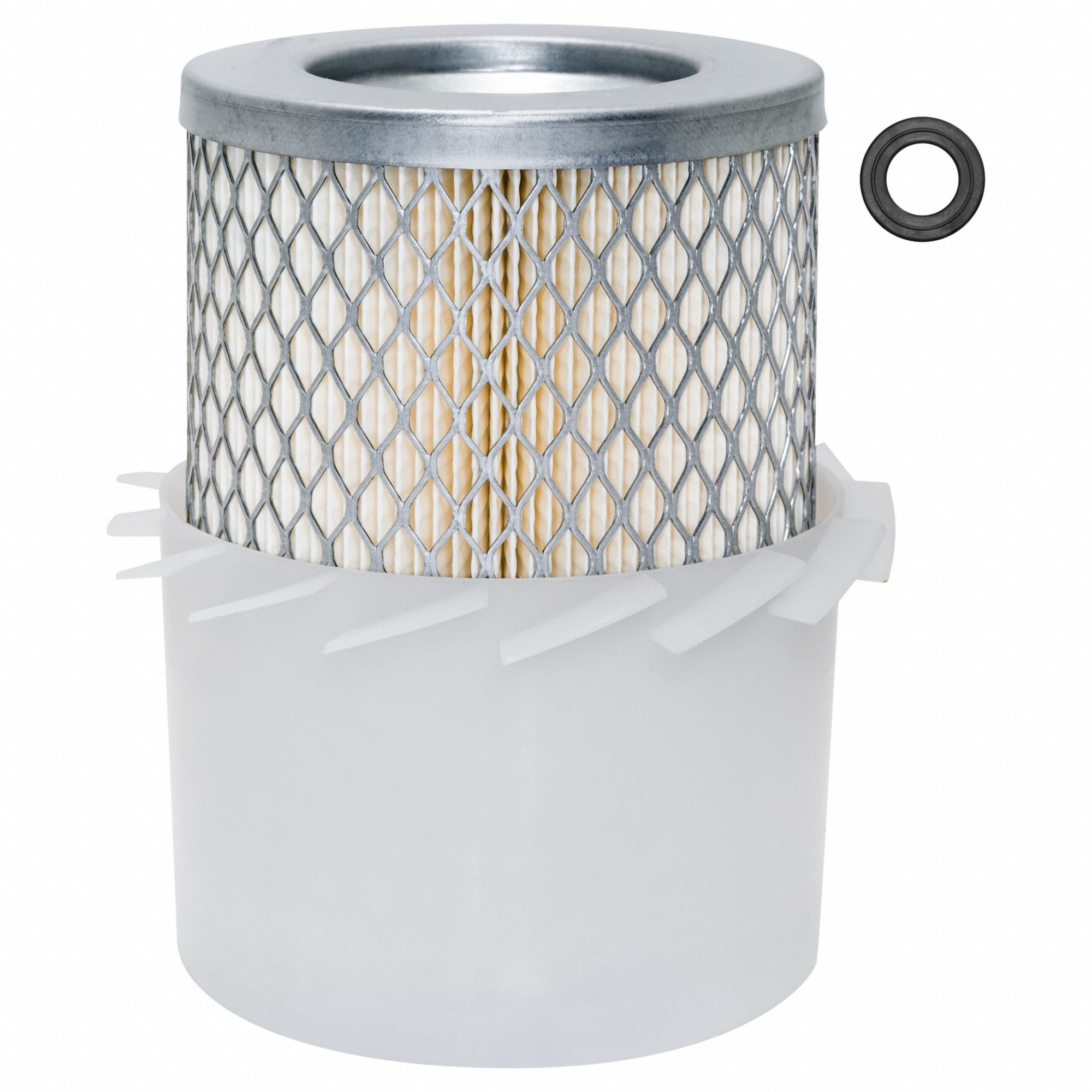 Automotive Air Filter: Round-Oval, Engine, Round, Axial Seal, 4 3/32 in Outside Dia