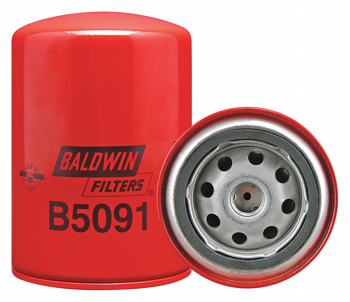 BALDWIN FILTERS Coolant Filter, SpinOn, 5 13/32 in Length, 3 11/16 in