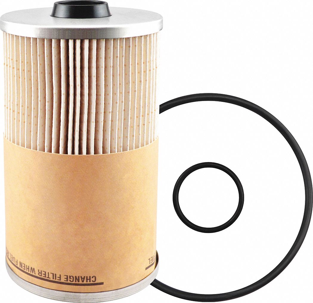 Fuel Filter: Cartridge, 4 3/16 in Outside Dia, 11/16 in Inside Dia, Diesel Fuel