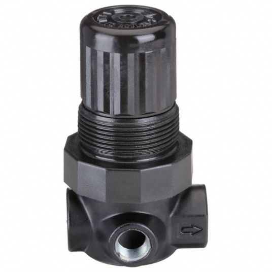 SPEEDAIRE Compressed Air Regulator: Aluminum, 1/8 in NPT, 14 cfm, 300 psi  Max Op Pressure, Nonrising