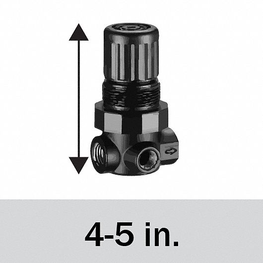 Esenlong Air Compressor Source Adjustable Treatment Pressure Regulator Reduce Valve Black+Red G1/2 