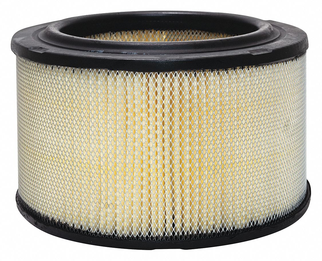 Automotive Air Filter: Round-Oval, Engine, Round, Axial Seal, 4 13/32 in Overall Ht