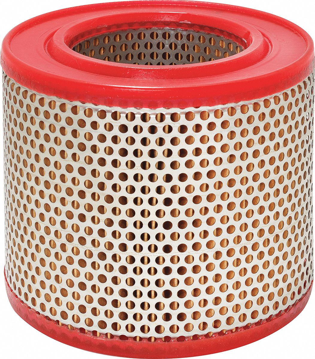 Automotive Air Filter: Round-Oval, Engine, Round, Axial Seal, 4 27/32 in Overall Ht