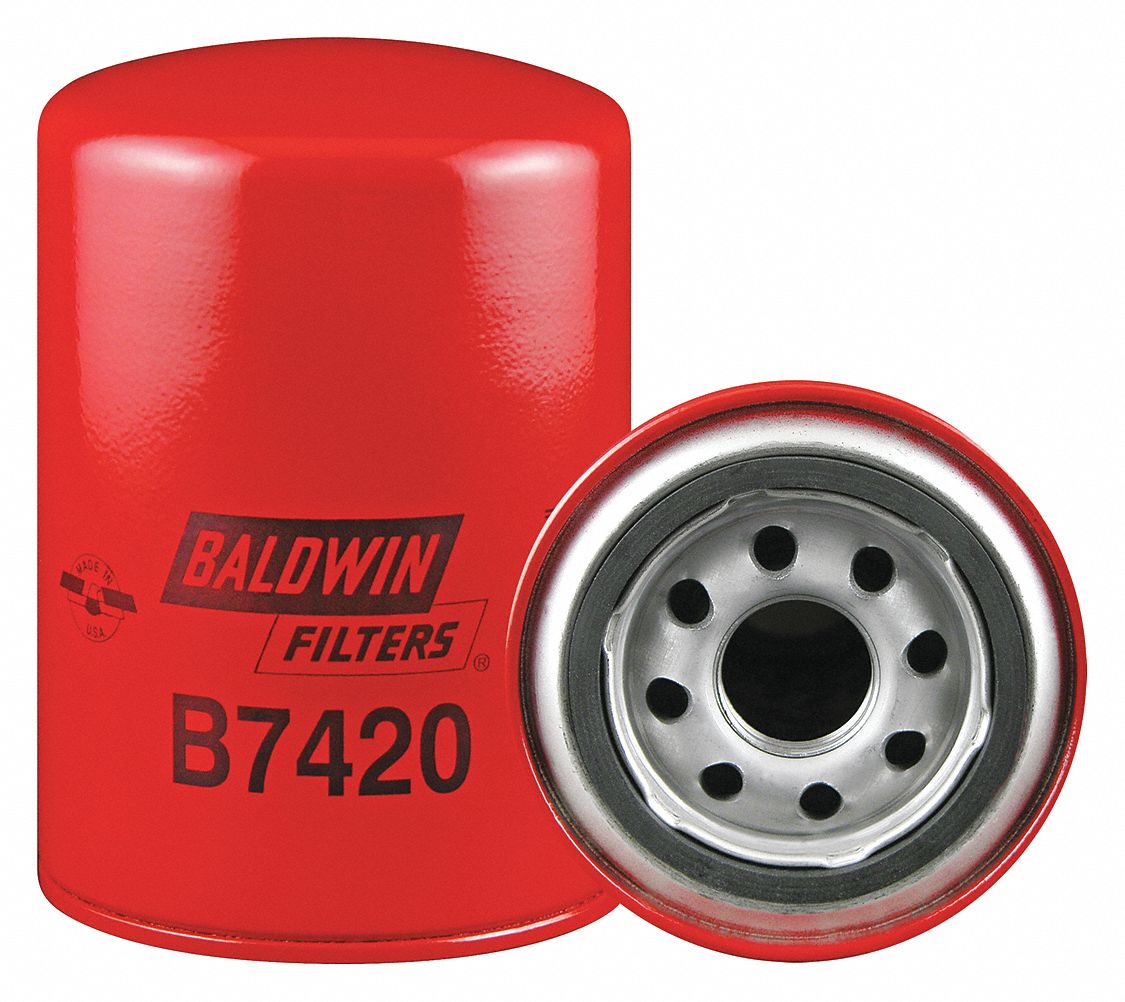 BALDWIN FILTERS SpinOn Oil Filter, Length 5 3/8 in, Outside Dia. 3