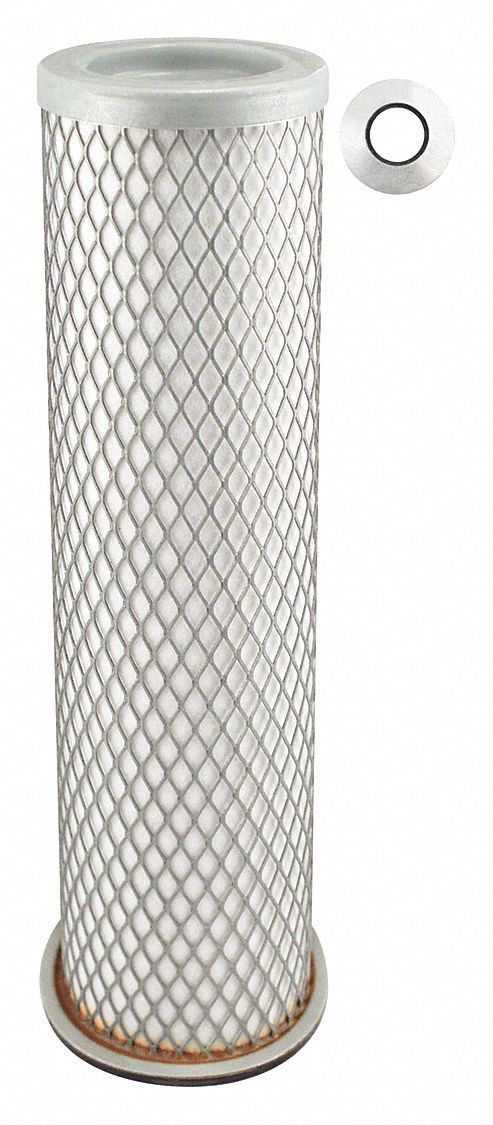 Automotive Air Filter: Round-Oval, Engine, Round, Axial Seal, 3 3/8 in Outside Dia