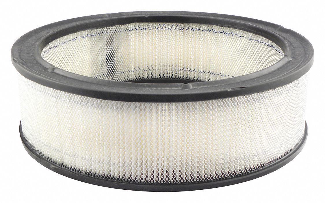 Automotive Air Filter: Round-Oval, Engine, Round, Axial Seal, 3 17/32 in Overall Ht
