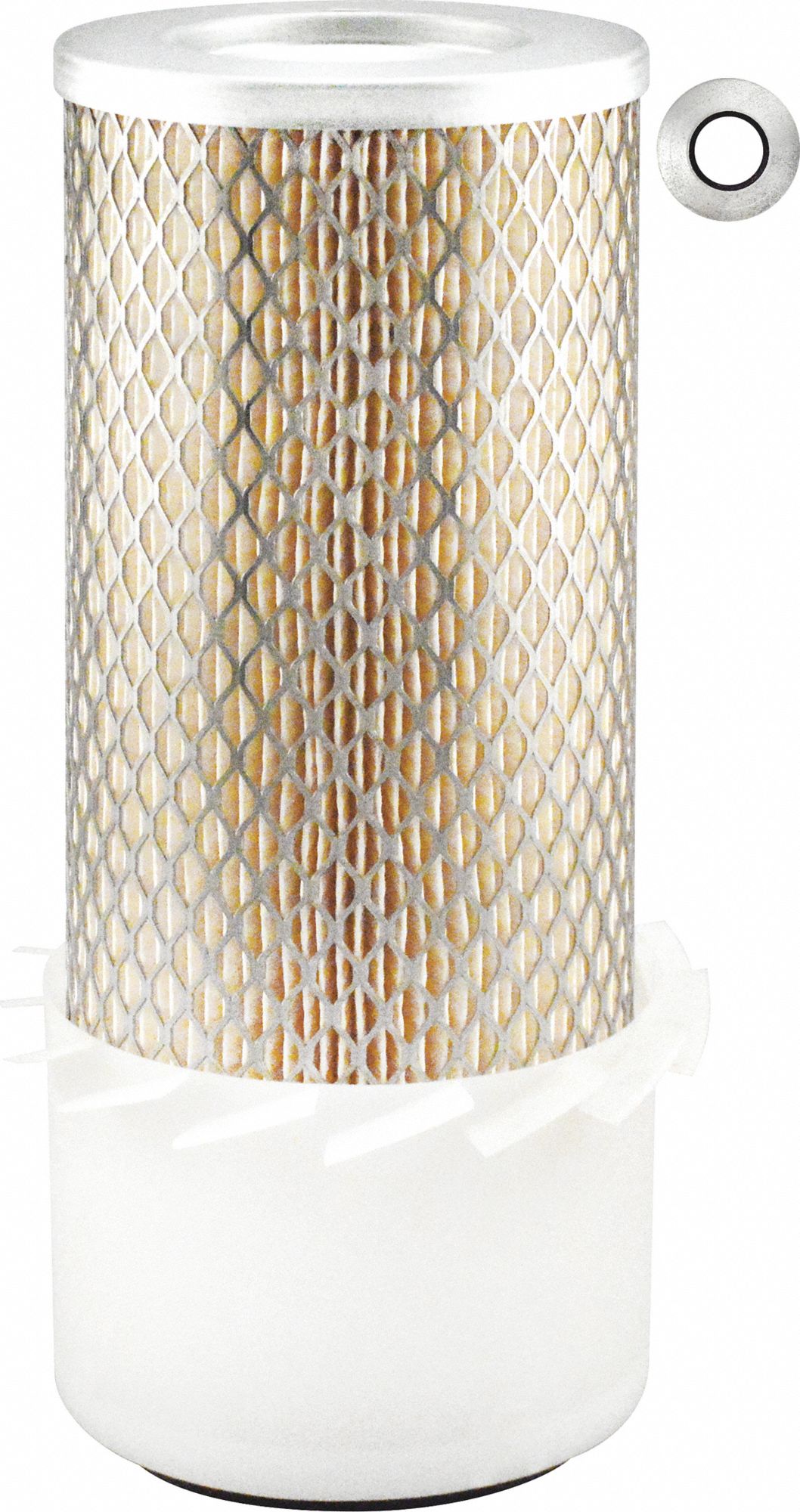 Automotive Air Filter: Round-Oval, Engine, Round, Axial Seal, 4 3/32 in Outside Dia