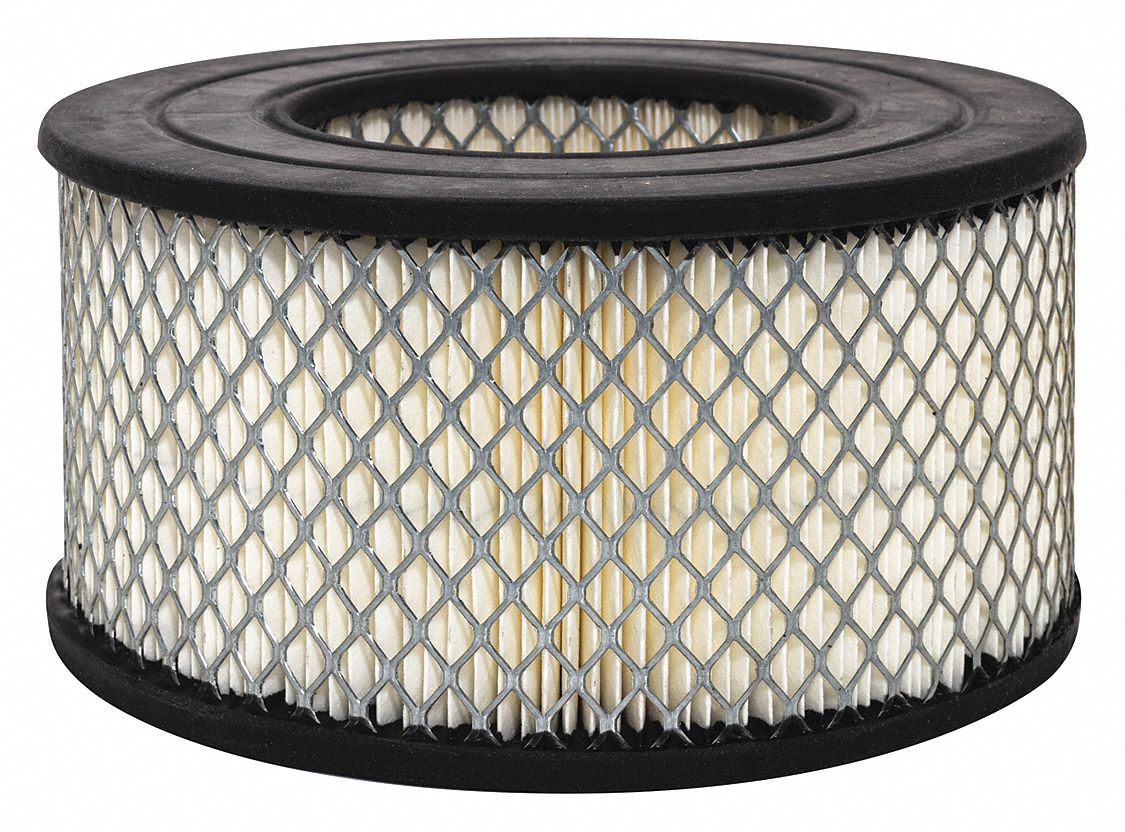 Automotive Air Filter: Round-Oval, Engine, Round, Axial Seal, 4 in Overall Ht